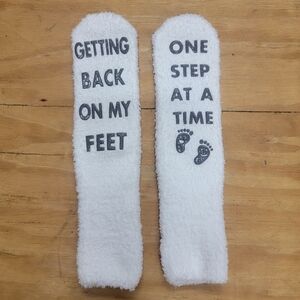 Recovery Gift - Fuzzy Socks - Getting Back on My Feet
